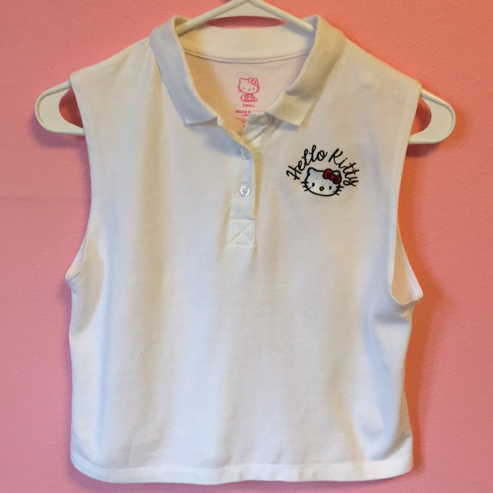 *SPRING SALE* 🎀 hello kitty crop polo tank 🎀